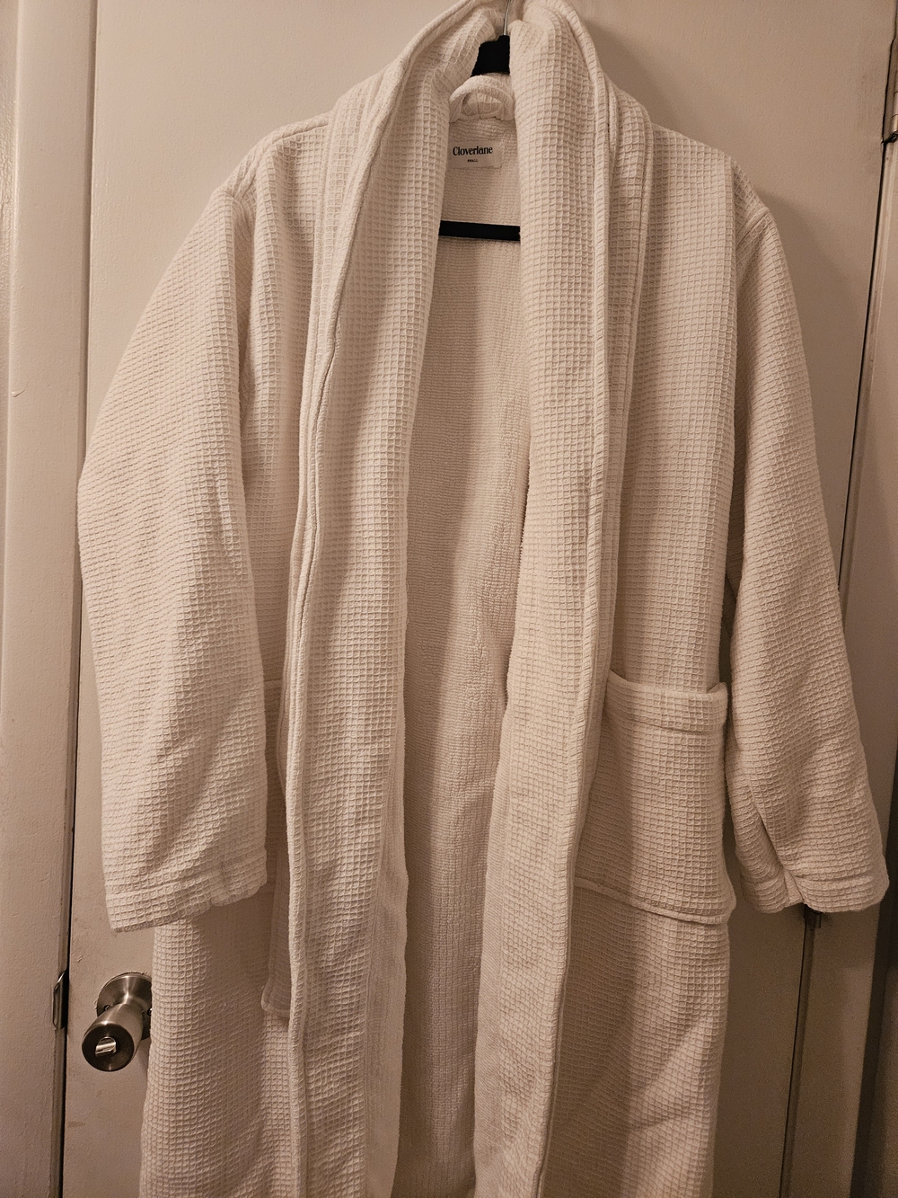 Cloverlane Waffle Knit Spa Thick Robe 100% Cotton